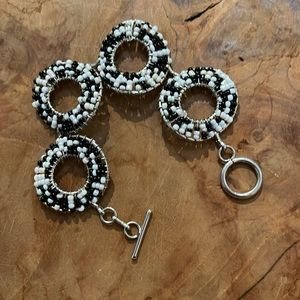 Silver Beaded Bracelet